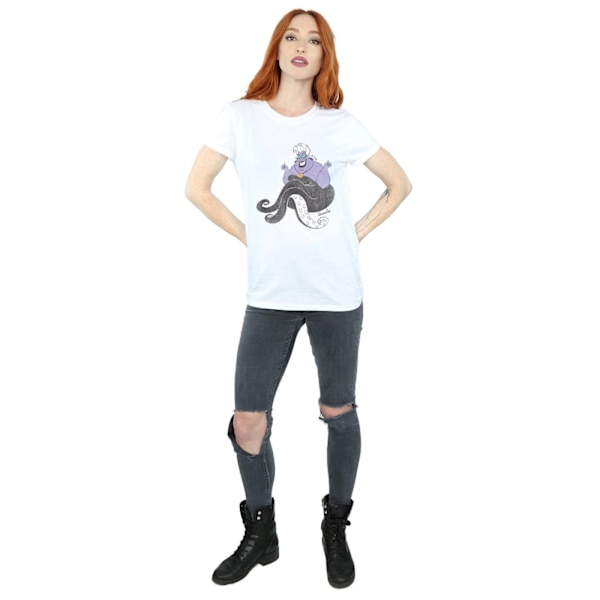 The Little Mermaid Dam/Damer Ursula Bomull Boyfriend T-Shir White M