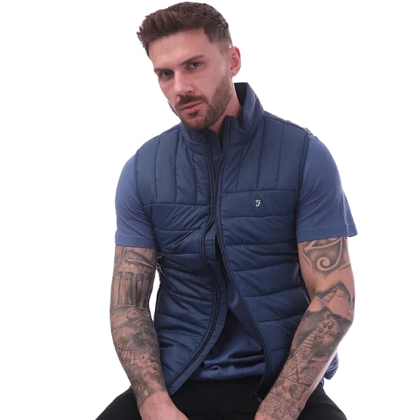 Farah Arsenal Vadderad Väst för Män XL Mörkblå Dark Blue XL