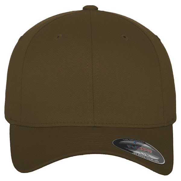 Yupoong Flexfit Fitted Baseball Cap LXL Olive för män Olive LXL