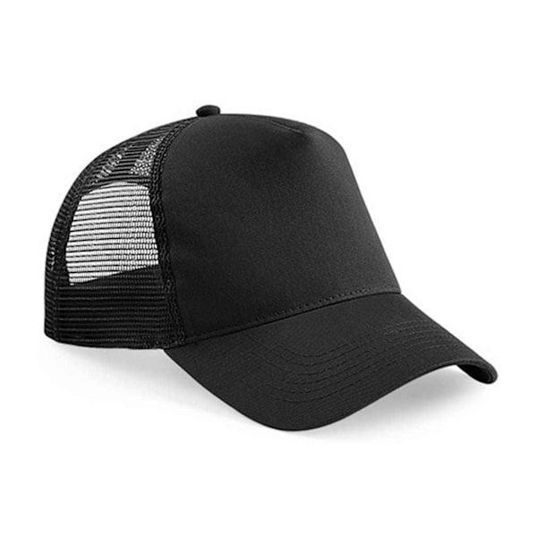 Beechfield Unisex Vuxen Snapback Trucker Cap En Storlek Svart/Svart Black/Black One Size