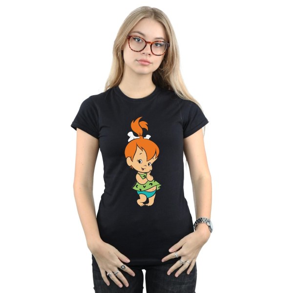 The Flintstones Dam/Kvinnor Pebbles Flintstone Bomull T-shirt Black XL