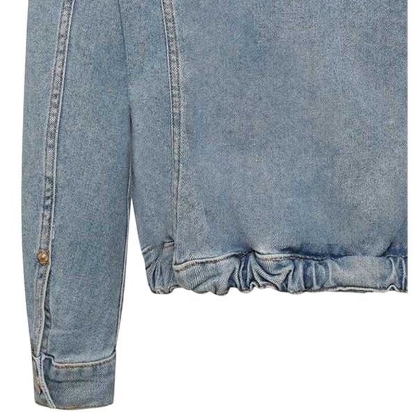 Replay Dam Point Collar Jeansjacka S Blå Blue S