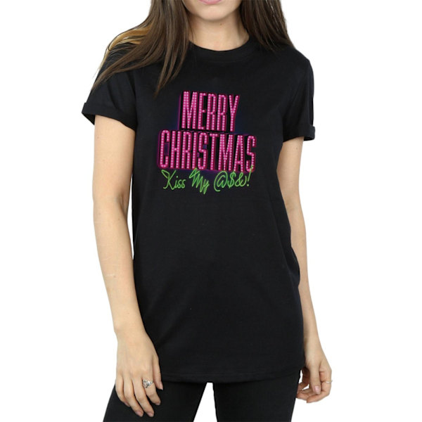 National Lampoon´s Christmas Vacation Womens/Ladies Kiss My Ass Black XL