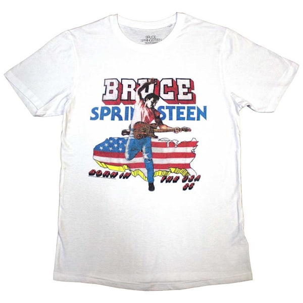 Bruce Springsteen Unisex Adult Born In The USA ´85 T-Shirt M Wh White M