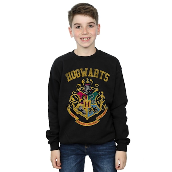 Harry Potter Boys Filled Crest Varsity Sweatshirt 3-4 år Bla Black 3-4 Years