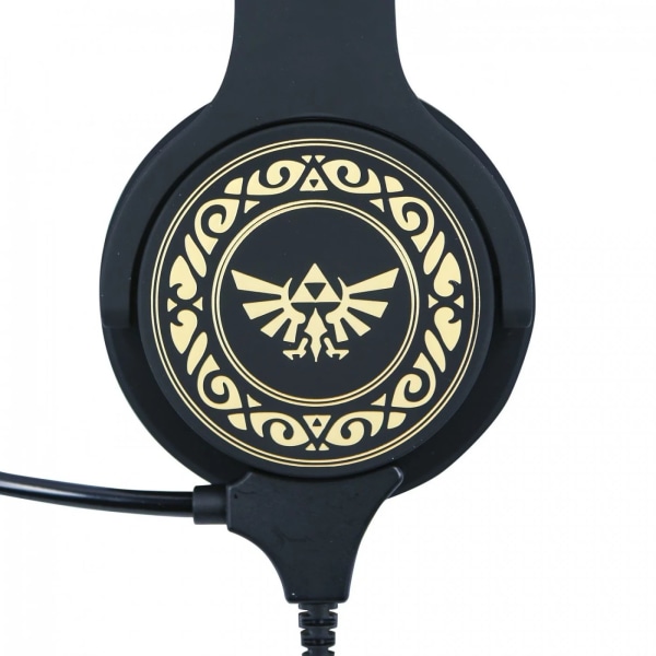 The Legend of Zelda interaktiva hörlurar med logotyp för barn/barn Black/Gold One Size