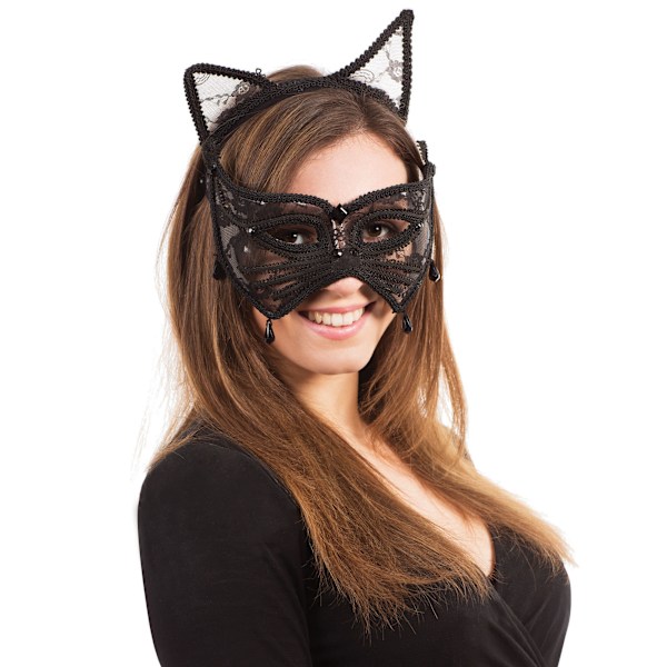 Bristol Novelty Kattmask En Storlek Svart Black One Size