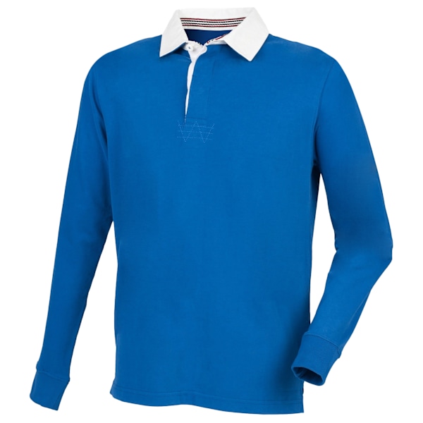 Front Row Herr Premium Långärmad Rugbytröja/Topp S Royal Royal S