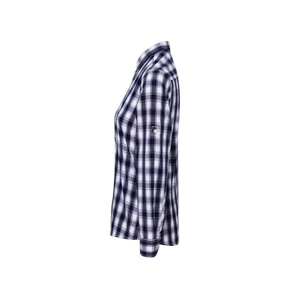 Premier Dam/Kvinnor Mulligan Rutig Långärmad Skjorta L Vit White/Navy L
