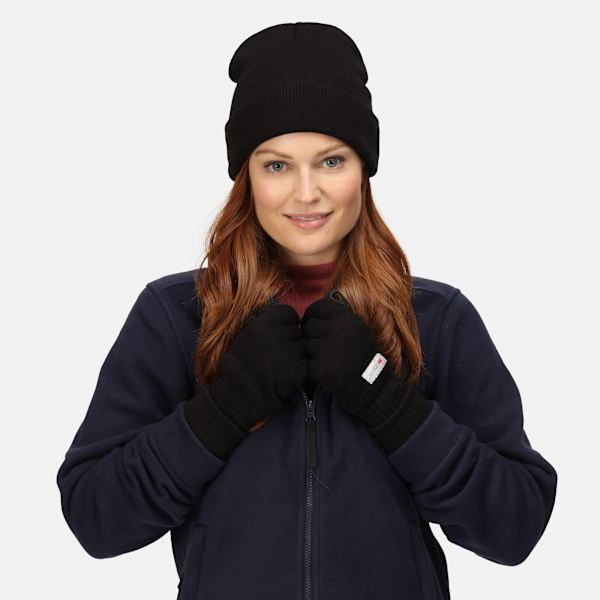 Regatta Professional Standout Vuxen/Unisex Axton Mössa med Uppvikt Kant Black One Size
