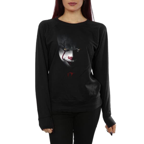 It Dam/Damer Pennywise Stare Bomullströja M Svart Black M