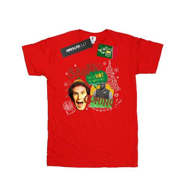 Elf Herr North Pole T-shirt 3XL Röd Red 3XL