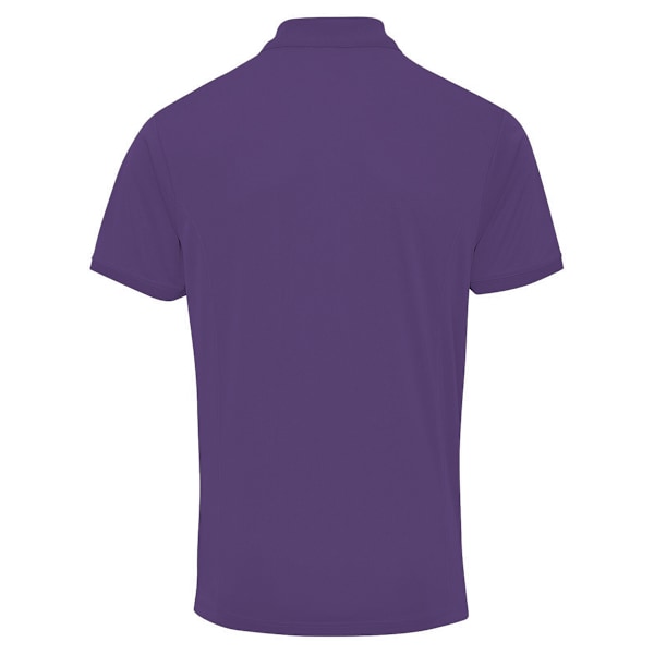 Premier Mens Coolchecker Pique Kortärmad Poloskjorta 2XL Lila Purple 2XL