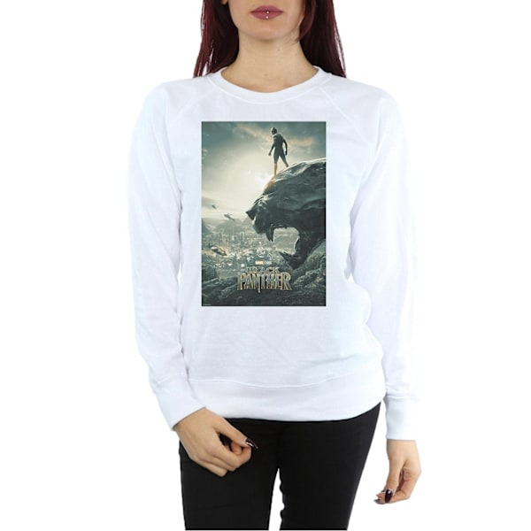 Marvel Womens/Ladies Black Panther Poster Sweatshirt M Vit White M