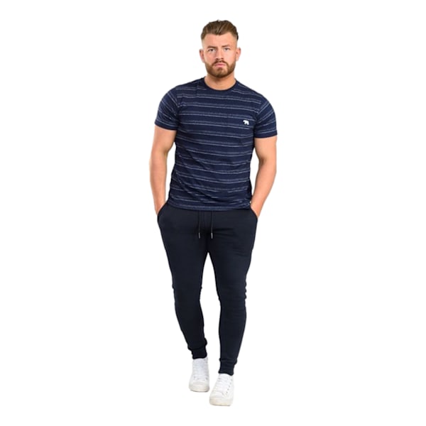 Duke Herr Joggingbyxor D555 Brandon Cuffed Kingsize 4XL Marinblå Navy 4XL