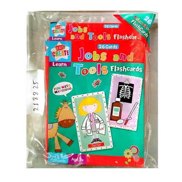 Kids Create Tools Flash Card (Paket med 26) En Storlek Flerfärgad Multicoloured One Size