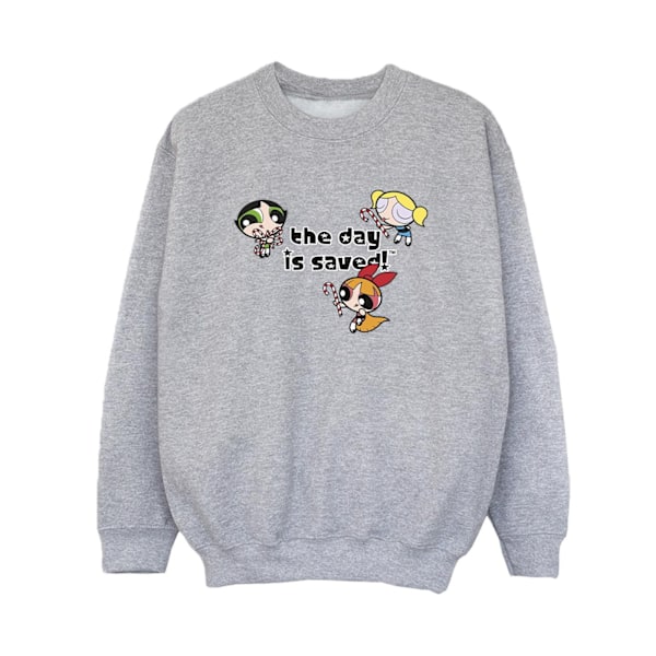 Powerpuff Girls Boys Girls The Day Is Saved Sweatshirt 9-11 Sports Grey 9-11 Years