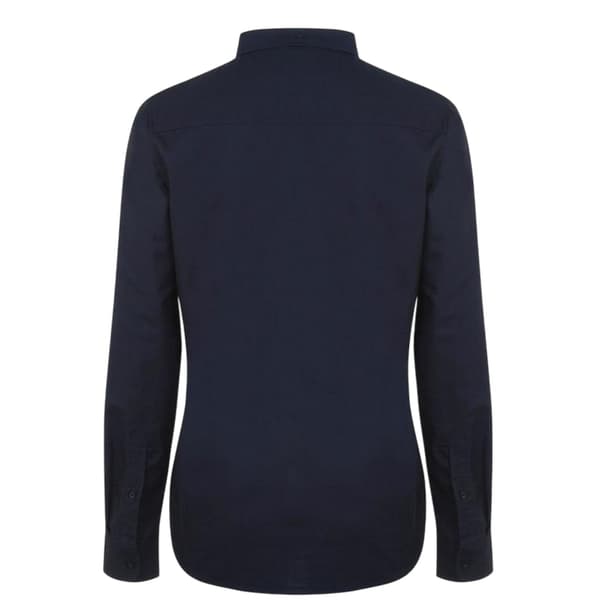 Firetrap Herr Basic Oxford Bomull Skjorta med knappar M Blå Blue M