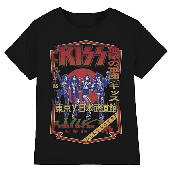 Kiss Unisex Adult Destroyer Tour 78 T-shirt XL Svart Black XL