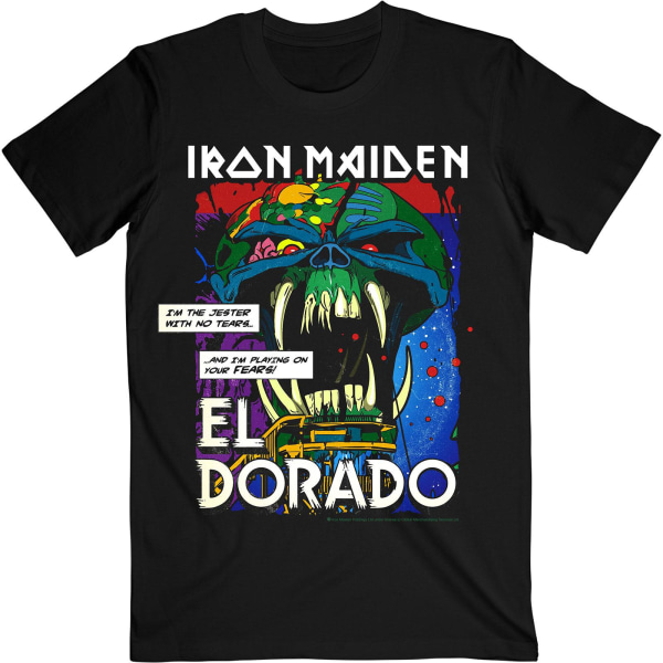 Iron Maiden Unisex vuxen El Dorado T-shirt M Svart Black M
