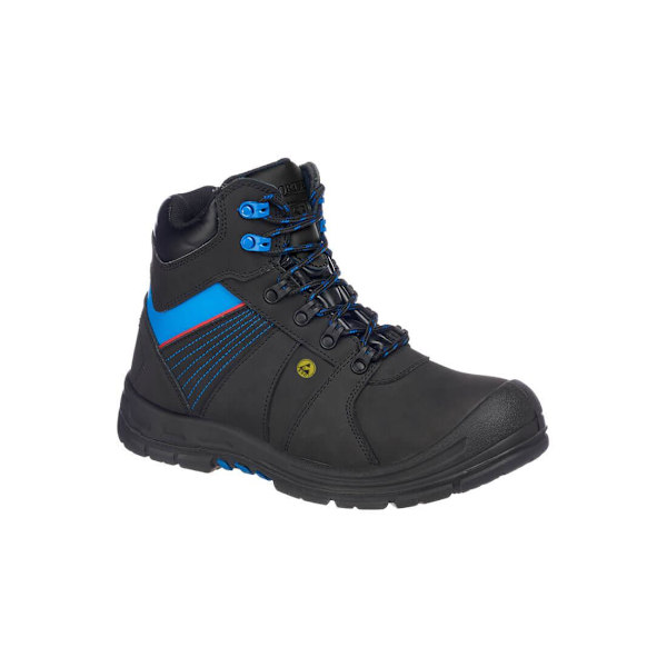 Portwest Unisex Vuxen Protector Läder Compositelite Säkerhetssko Black/Blue 6 UK