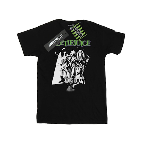 Beetlejuice Dam/Dam Mono Poster Bomull Boyfriend T-shirt Black S