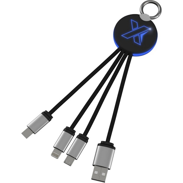 SCX Design C16 USB-laddare One Size Blå/Solid Svart Blue/Solid Black One Size