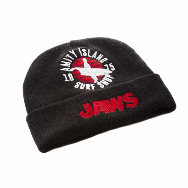 Jaws Amity Surf Shop Beanie One Size Svart Black One Size