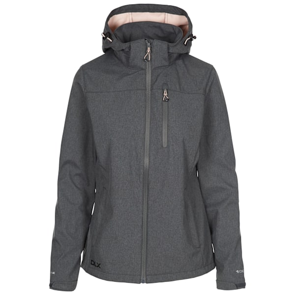 Trespass Dam/Kvinnor Claren II Vattentät Softshelljacka L Dark Grey/Blush Marl L