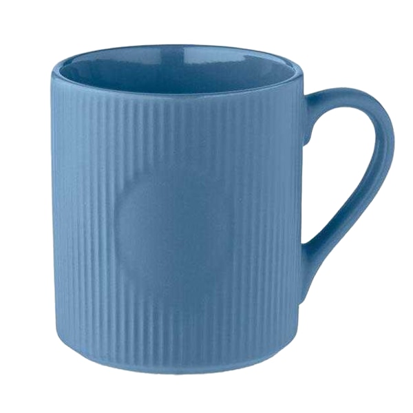 MidOcean Ribbad Keramikmugg 340ml One Size Blå Blue One Size