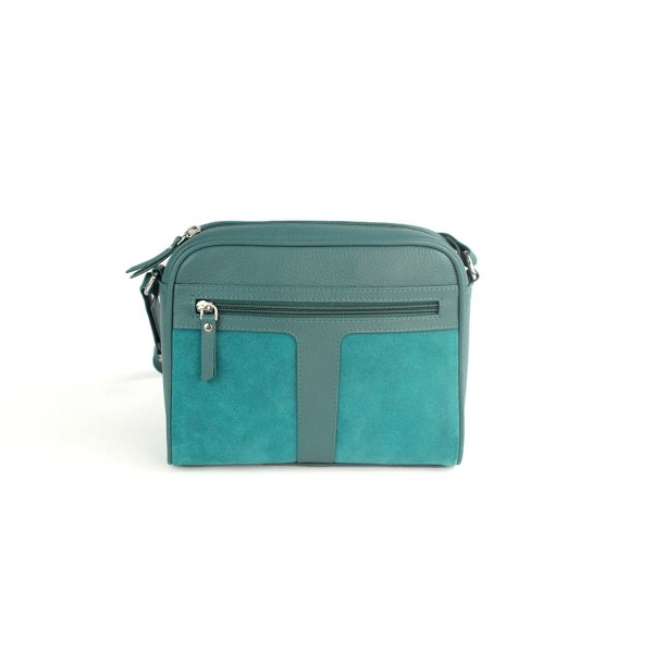 Eastern Counties Läder Dam/Dam Margot Mocka Handväska En Aqua Blue One Size