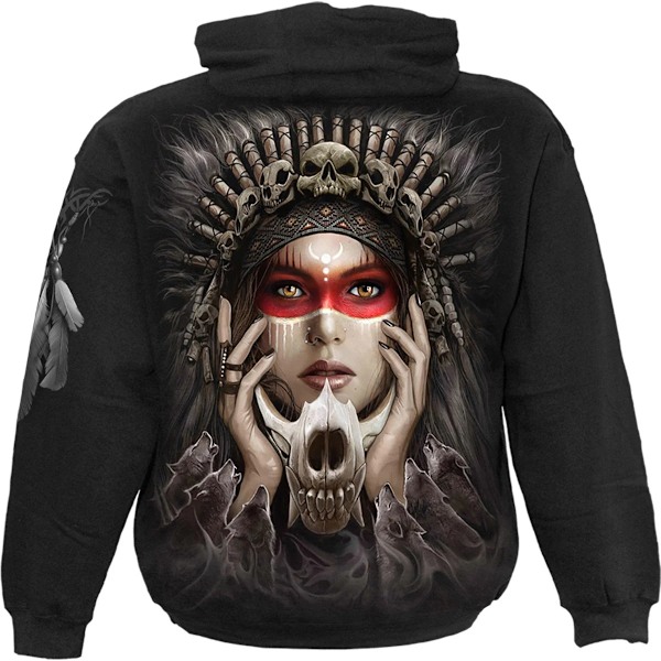 Spiral Direct Unisex Vuxen Cry Of The Wolf Hoodie M Svart Black M