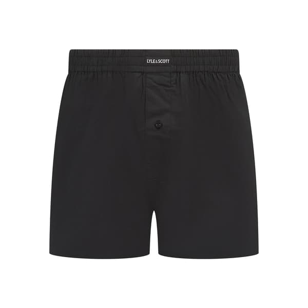 Lyle & Scott Herrvävda Boxershorts (3-pack) M Svart Black M