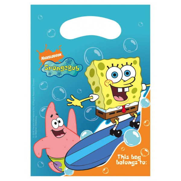 SpongeBob SquarePants Partyväskor (paket med 6) One Size Multicolo Multicoloured One Size