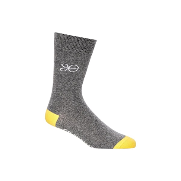 Crosshatch herr Posical Logo Crew Socks (5-pack) One Size Gr Grey/Multicoloured One Size
