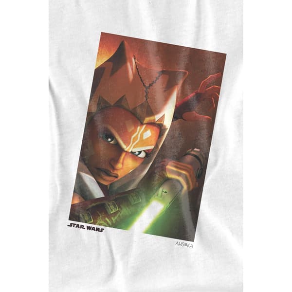 Ahsoka Barn/Kids Panel T-shirt 3-4 år Vit White 3-4 Years