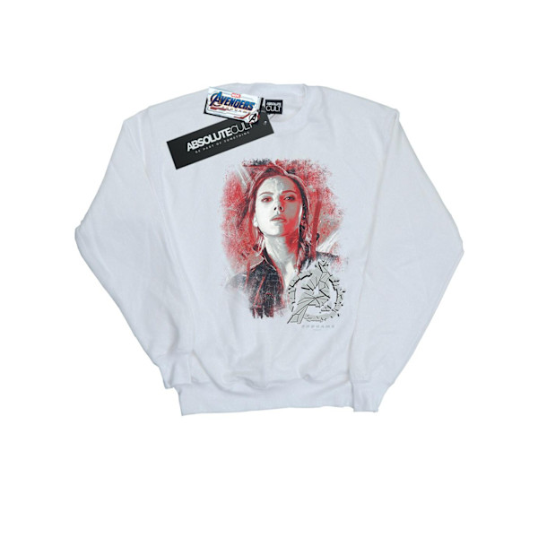 Marvel Mens Avengers Endgame Black Widow Borstad Sweatshirt 5XL White 5XL