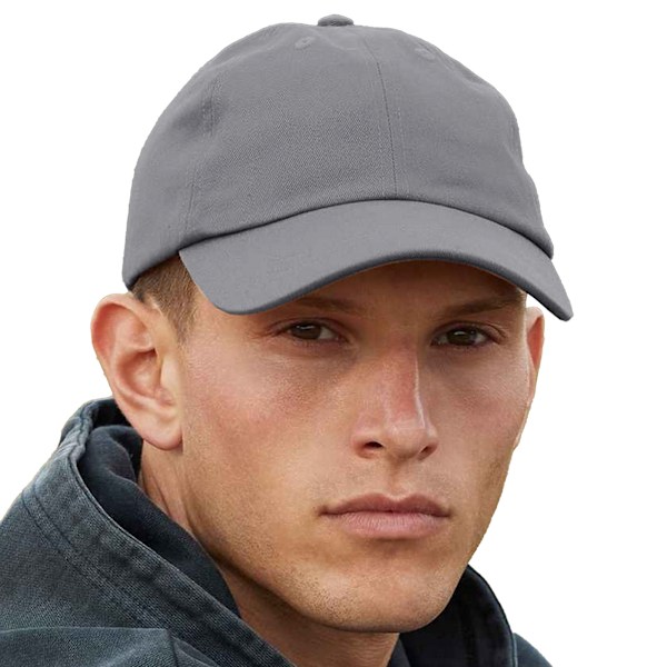 Beechfield Unisex Vuxen Organisk Bomulls Basebollkeps En Storlek Grå Graphic Grey One Size
