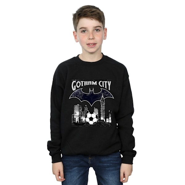 DC Comics Boys Batman Football Gotham City Sweatshirt 12-13 År Black 12-13 Years