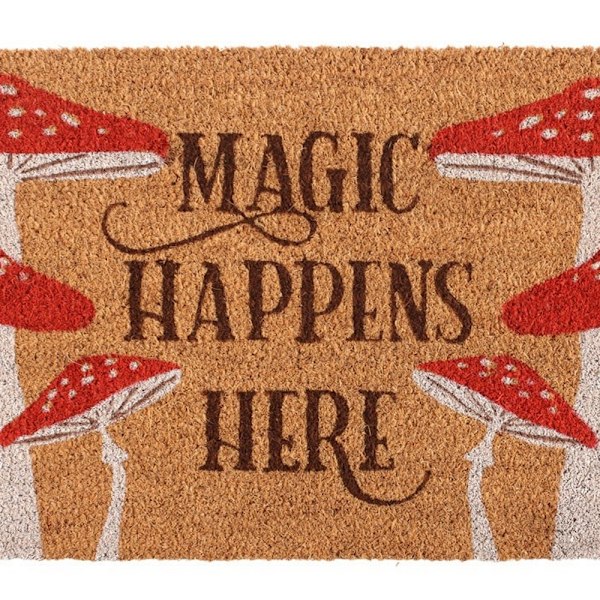 Something Different Magic Happens Here Svampdörrmatta En Storlek Natural/Brown One Size