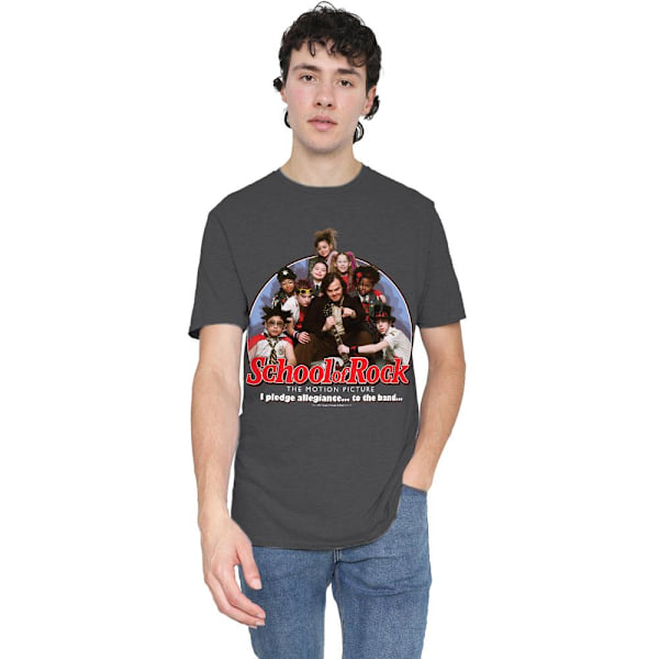 School of Rock Unisex Vuxen Jag Lovar T-shirt Stl M Gråmelerad Charcoal M