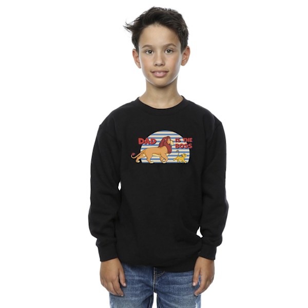 Disney Boys The Lion King Dad Boss Sweatshirt 3-4 år Svart Black 3-4 Years