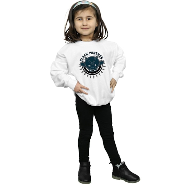 Marvel Girls Kawaii Black Panther Pounce Sweatshirt 12-13 år White 12-13 Years