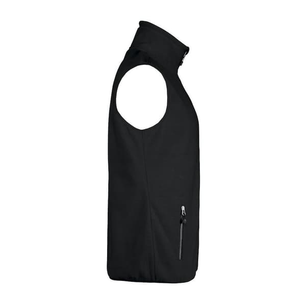 Printer RED Herr Sideflip Ärmlös Fleecetopp 3XL Svart Black 3XL