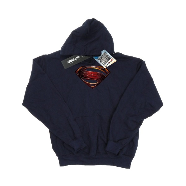 DC Comics Mens Justice League Film Superman Emblem Luvtröja L Na Navy Blue L