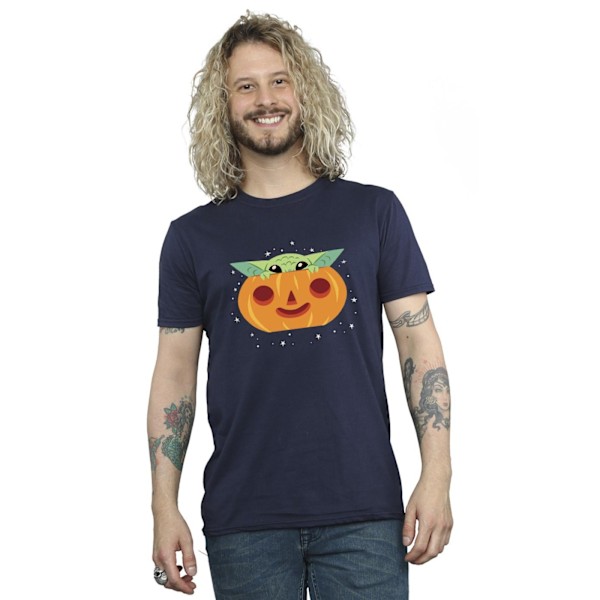Star Wars The Mandalorian Grogu Pumpa T-shirt M Marinblå Navy Blue M