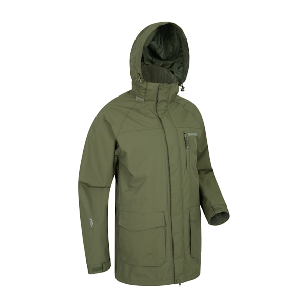 Mountain Warehouse Mens Glacier II Lång Vattentät Jacka XXL K Khaki XXL