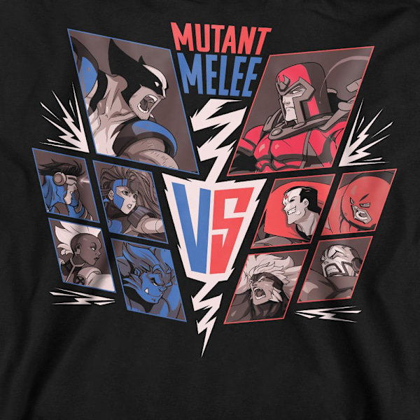 X-Men Unisex Vuxen Mutant Melee Sweatshirt L Svart Black L