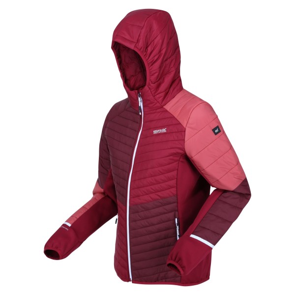 Regatta Dam/Kvinnor Trutton II Baffled Hooded Jacka 18 UK Bu Burgundy/Rumba Red 18 UK