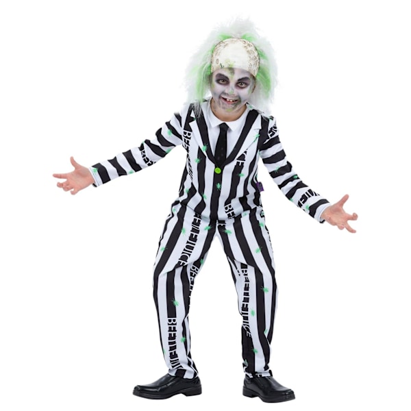 Beetlejuice Pojkar Karaktärskostym Set 3-4 År Svart/Vit Black/White 3-4 Years